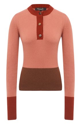 Женский кашемировый пуловер LORO PIANA розового цвета, арт. FAL2070 | Фото 1 (Материал внешний: Шерсть, Кашемир; Длина (для топов): Стандартные; Рукава: Длинные; Женское Кросс-КТ: Пуловер-одежда; Стили: Кэжуэл; Региональные ограничения белый список (Axapta Mercury): RU)