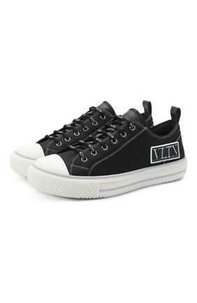 Женские текстильные кеды valentino garavani giggies VALENTINO черного цвета по цене 43150 руб., арт. UW2S0AB6/MBU | Фото 1 Женские текстильные кеды valentino garavani giggies VALENTINO черного цвета, арт. UW2S0AB6/MBU | Фото 1