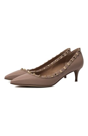 Женская кожаные туфли valentino garavani rockstud VALENTINO бежевого цвета по цене 52700 руб., арт. UW2S0V22/VCE | Фото 1 Женская кожаные туфли valentino garavani rockstud VALENTINO бежевого цвета, арт. UW2S0V22/VCE | Фото 1