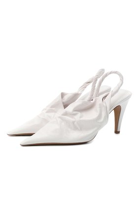 Женские кожаные туфли bv point BOTTEGA VENETA белого цвета по цене 63350 руб., арт. 630183/VBP10 | Фото 1 Женские кожаные туфли bv point BOTTEGA VENETA белого цвета, арт. 630183/VBP10 | Фото 1
