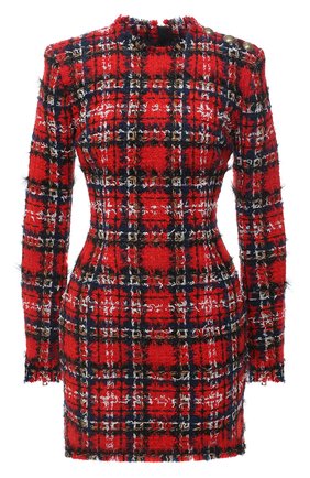Женское платье BALMAIN красного цвета по цене 155500 руб., арт. UF16200/W076 | Фото 1 Женское платье BALMAIN красного цвета, арт. UF16200/W076 | Фото 1