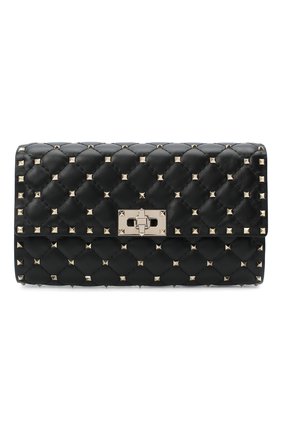 Женская сумка valentino garavani rockstud spike VALENTINO черного цвета по цене 103000 руб., арт. UW2B0137/NAP | Фото 1 Женская сумка valentino garavani rockstud spike VALENTINO черного цвета, арт. UW2B0137/NAP | Фото 1
