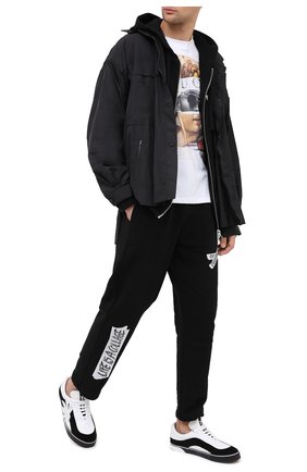Мужская хлопковая футболка DIEGO VENTURINO белого цвета по цене 9720 руб., арт. FW20-DV TS IRP | Фото 2 Мужская хлопковая футболка DIEGO VENTURINO белого цвета, арт. FW20-DV TS IRP | Фото 2