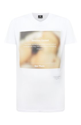 Мужская хлопковая футболка DIEGO VENTURINO белого цвета по цене 9720 руб., арт. FW20-DV TS SCP | Фото 1 Мужская хлопковая футболка DIEGO VENTURINO белого цвета, арт. FW20-DV TS SCP | Фото 1
