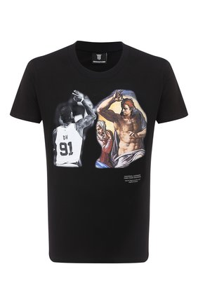 Мужская хлопковая футболка DIEGO VENTURINO черного цвета по цене 8640 руб., арт. FW20-DV TS TPG | Фото 1 Мужская хлопковая футболка DIEGO VENTURINO черного цвета, арт. FW20-DV TS TPG | Фото 1