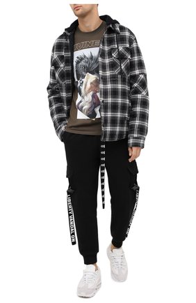 Мужская хлопковая футболка DIEGO VENTURINO хаки цвета по цене 9720 руб., арт. FW20-DV TS ZDP | Фото 2 Мужская хлопковая футболка DIEGO VENTURINO хаки цвета, арт. FW20-DV TS ZDP | Фото 2