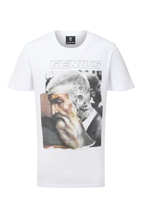 Мужская хлопковая футболка DIEGO VENTURINO белого цвета по цене 9950 руб., арт. FW20-DV TSK AGP | Фото 1 Мужская хлопковая футболка DIEGO VENTURINO белого цвета, арт. FW20-DV TSK AGP | Фото 1