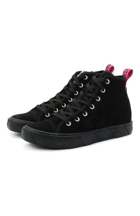Мужские замшевые кеды OFF-WHITE черного цвета по цене 32950 руб., арт. 0MIA119E20LEA0011000 | Фото 1 Мужские замшевые кеды OFF-WHITE черного цвета, арт. 0MIA119E20LEA0011000 | Фото 1