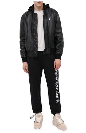 Мужские комбинированные кеды off-court OFF-WHITE бежевого цвета по цене 39950 руб., арт. 0MIA151E20LEA0016161 | Фото 2 Мужские комбинированные кеды off-court OFF-WHITE бежевого цвета, арт. 0MIA151E20LEA0016161 | Фото 2