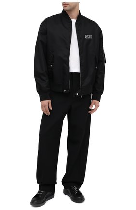 Мужские кожаные кеды ALEXANDER MCQUEEN черного цвета по цене 37850 руб., арт. 625156/WHXMT | Фото 2 Мужские кожаные кеды ALEXANDER MCQUEEN черного цвета, арт. 625156/WHXMT | Фото 2