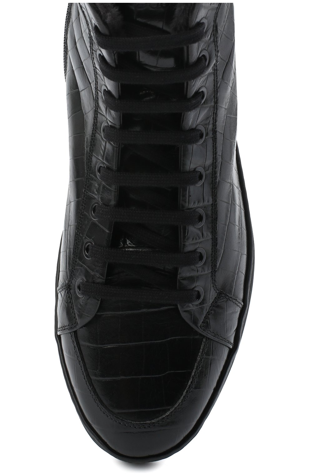 Мужские кожаные ботинки DOUCAL'S черного цвета, арт. DU2709GENTUM023NN00 | Фото 5 (Материал внешний: Кожа; Материал утеплителя: Натуральный мех; Мужское Кросс-КТ: Ботинки-обувь, зимние ботинки; Длина стельки: 28,2; ширина носка стельки: 9; толщина подошвы: 3)