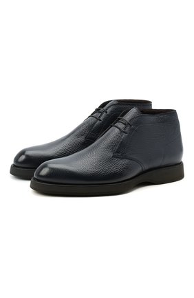 Мужские кожаные ботинки BRIONI темно-синего цвета, арт. QQC30L/09712 | Фото 1 (Материал утеплителя: Натуральный мех; Материал внутренний: Натуральная кожа; Мужское Кросс-КТ: Ботинки-обувь, Дезерты-обувь, зимние ботинки; Материал внешний: Кожа; Региональные ограничения белый список (Axapta Mercury): RU; Длина стельки: 28, 29,5, 31, 30,5, 28,5; ширина носка стельки: 9,5, 9; толщина подошвы: 1,6)