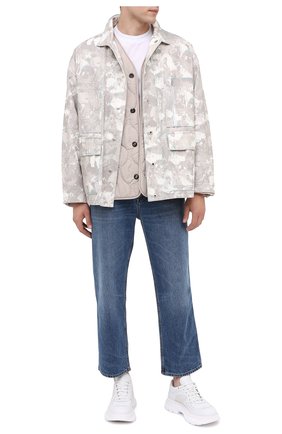 Мужские комбинированные кроссовки ALEXANDER MCQUEEN белого цвета по цене 51900 руб., арт. 627222/WHRH5 | Фото 2 Мужские комбинированные кроссовки ALEXANDER MCQUEEN белого цвета, арт. 627222/WHRH5 | Фото 2