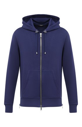 Мужская хлопковая толстовка BALMAIN темно-синего цвета по цене 78950 руб., арт. UH13643/I369 | Фото 1 Мужская хлопковая толстовка BALMAIN темно-синего цвета, арт. UH13643/I369 | Фото 1