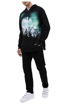Мужской хлопковое худи BALMAIN черного цвета по цене 87950 руб., арт. UH13415/I305 | Фото 2 Мужской хлопковое худи BALMAIN черного цвета, арт. UH13415/I305 | Фото 2