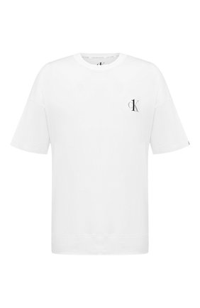 Мужские хлопковая футболка CALVIN KLEIN белого цвета по цене 3760 руб., арт. NM1793E | Фото 1 Мужские хлопковая футболка CALVIN KLEIN белого цвета, арт. NM1793E | Фото 1
