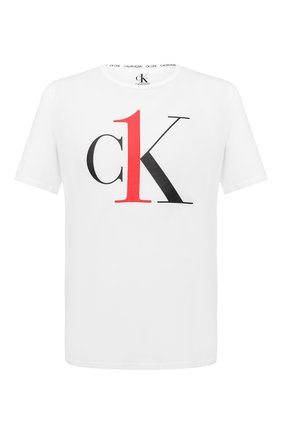 Мужские хлопковая футболка CALVIN KLEIN белого цвета по цене 4155 руб., арт. NM1903E | Фото 1 Мужские хлопковая футболка CALVIN KLEIN белого цвета, арт. NM1903E | Фото 1