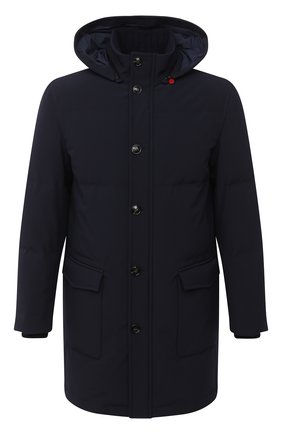 Мужская пуховик KITON темно-синего цвета по цене 599500 руб., арт. UW0793V03T51 | Фото 1 Мужская пуховик KITON темно-синего цвета, арт. UW0793V03T51 | Фото 1