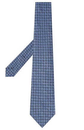 Мужской галстук из шерсти и шелка KITON голубого цвета, арт. UCRVKLC05G50 | Фото 2 (Материал: Текстиль, Шерсть, Шелк; Принт: С принтом; Региональные ограничения белый список (Axapta Mercury): RU)