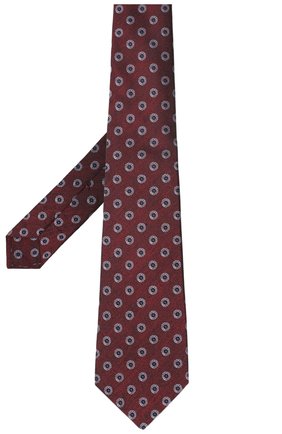 Мужской шелковый галстук KITON красного цвета по цене 23200 руб., арт. UCRVKLC05G39 | Фото 2 Мужской шелковый галстук KITON красного цвета, арт. UCRVKLC05G39 | Фото 2 (Материал: Шелк, Текстиль; Принт: С принтом)