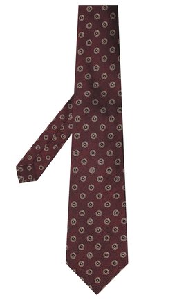 Мужской шелковый галстук KITON красного цвета по цене 23200 руб., арт. UCRVKLC05G39 | Фото 2 Мужской шелковый галстук KITON красного цвета, арт. UCRVKLC05G39 | Фото 2 (Материал: Текстиль; Принт: С принтом)