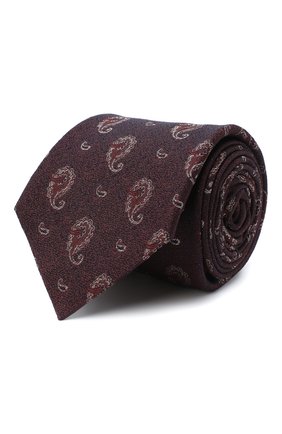 Мужской галстук из шелка и хлопка KITON коричневого цвета по цене 23200 руб., арт. UCRVKLC05G27 | Фото 1 Мужской галстук из шелка и хлопка KITON коричневого цвета, арт. UCRVKLC05G27 | Фото 1 (Материал: Текстиль; Принт: С принтом)