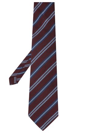 Мужской галстук из шерсти и шелка KITON бордового цвета, арт. UCRVKLC05G10 | Фото 2 (Материал: Шерсть, Текстиль; Принт: С принтом; Региональные ограничения белый список (Axapta Mercury): RU)