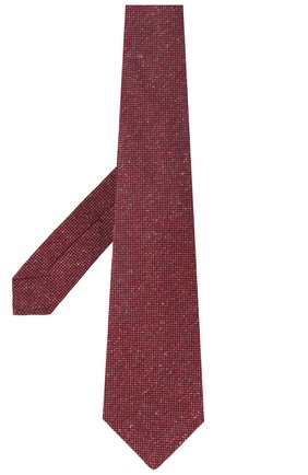 Мужской шелковый галстук KITON красного цвета по цене 23200 руб., арт. UCRVKLC04G95 | Фото 2 Мужской шелковый галстук KITON красного цвета, арт. UCRVKLC04G95 | Фото 2 (Материал: Текстиль; Принт: С принтом)