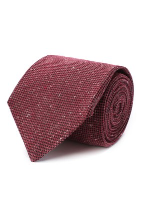 Мужской шелковый галстук KITON красного цвета, арт. UCRVKLC04G95 | Фото 1 (Материал: Текстиль, Шелк; Принт: С принтом; Региональные ограничения белый список (Axapta Mercury): RU)
