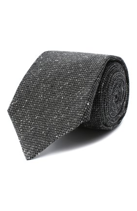 Мужской шелковый галстук KITON темно-серого цвета по цене 23450 руб., арт. UCRVKLC04G95 | Фото 1 Мужской шелковый галстук KITON темно-серого цвета, арт. UCRVKLC04G95 | Фото 1