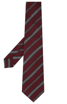 Мужской галстук из шерсти и шелка KITON красного цвета, арт. UCRVKLC04G35 | Фото 2 (Материал: Шерсть, Текстиль; Принт: С принтом; Региональные ограничения белый список (Axapta Mercury): RU)