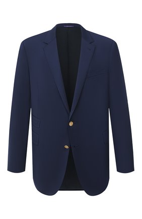 Мужской шерстяной пиджак RALPH LAUREN темно-синего цвета по цене 185500 руб., арт. 798765811 | Фото 1 Мужской шерстяной пиджак RALPH LAUREN темно-синего цвета, арт. 798765811 | Фото 1