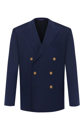 Мужской шерстяной пиджак RALPH LAUREN синего цвета по цене 194500 руб., арт. 798765810 | Фото 1 Мужской шерстяной пиджак RALPH LAUREN синего цвета, арт. 798765810 | Фото 1