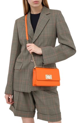 Женская сумка 1927 mini FURLA оранжевого цвета по цене 22500 руб., арт. BAFKACO/ARE000 | Фото 2 Женская сумка 1927 mini FURLA оранжевого цвета, арт. BAFKACO/ARE000 | Фото 2