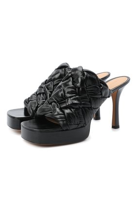 Женские кожаные мюли bv bold BOTTEGA VENETA черного цвета по цене 113500 руб., арт. 630175/VBT10 | Фото 1 Женские кожаные мюли bv bold BOTTEGA VENETA черного цвета, арт. 630175/VBT10 | Фото 1