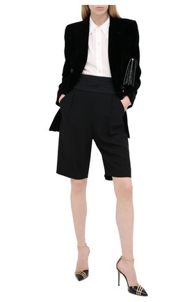 Женский жакет из вискозы SAINT LAURENT черного цвета по цене 212000 руб., арт. 630873/Y525R | Фото 2 Женский жакет из вискозы SAINT LAURENT черного цвета, арт. 630873/Y525R | Фото 2
