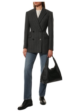Женские кожаные ботинки army SAINT LAURENT черного цвета по цене 69400 руб., арт. 632407/1YL00 | Фото 2 Женские кожаные ботинки army SAINT LAURENT черного цвета, арт. 632407/1YL00 | Фото 2