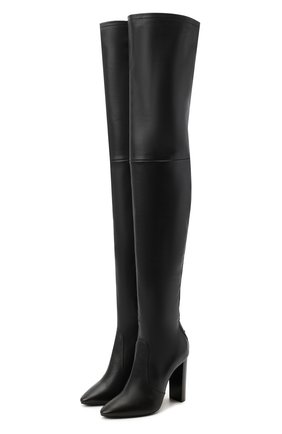 Женские кожаные ботфорты soixante seize SAINT LAURENT черного цвета по цене 159500 руб., арт. 632494/1Y801 | Фото 1 Женские кожаные ботфорты soixante seize SAINT LAURENT черного цвета, арт. 632494/1Y801 | Фото 1