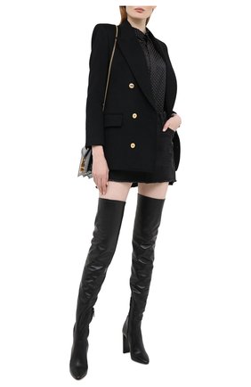 Женские кожаные ботфорты soixante seize SAINT LAURENT черного цвета по цене 159500 руб., арт. 632494/1Y801 | Фото 2 Женские кожаные ботфорты soixante seize SAINT LAURENT черного цвета, арт. 632494/1Y801 | Фото 2