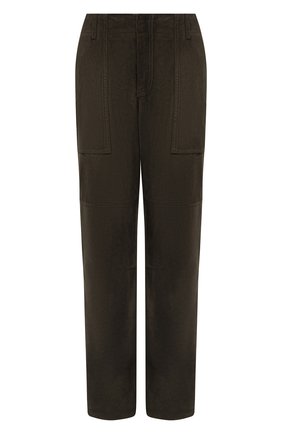 Женские замшевые брюки TOM FORD хаки цвета по цене 453500 руб., арт. PAL704-LEX226 | Фото 1 Женские замшевые брюки TOM FORD хаки цвета, арт. PAL704-LEX226 | Фото 1