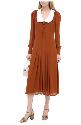 Женские кожаные босоножки marmont GUCCI бежевого цвета по цене 53100 руб., арт. 453379/A3N00 | Фото 2 Женские кожаные босоножки marmont GUCCI бежевого цвета, арт. 453379/A3N00 | Фото 2
