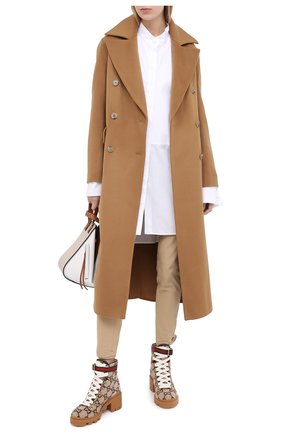 Женские текстильные ботинки trip GUCCI коричневого цвета по цене 67300 руб., арт. 578585/G38H0 | Фото 2 Женские текстильные ботинки trip GUCCI коричневого цвета, арт. 578585/G38H0 | Фото 2