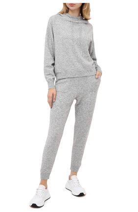 Женская худи ALLUDE серого цвета по цене 29250 руб., арт. 205/65025 | Фото 2 Женская худи ALLUDE серого цвета, арт. 205/65025 | Фото 2