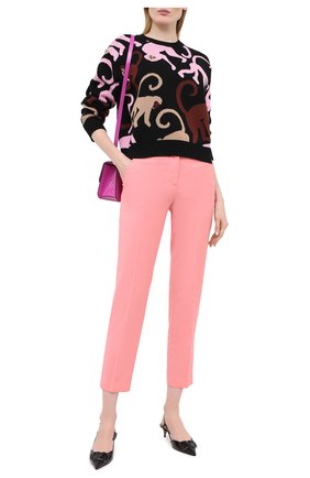 Женская хлопковый пуловер MSGM черного цвета по цене 38400 руб., арт. 2943MDM114 207633 | Фото 2 Женская хлопковый пуловер MSGM черного цвета, арт. 2943MDM114 207633 | Фото 2