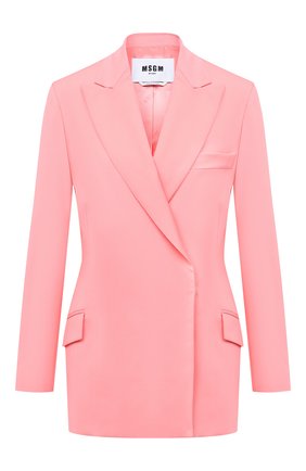 Женский шерстяной жакет MSGM розового цвета по цене 46300 руб., арт. 2943MDG04 207601 | Фото 1 Женский шерстяной жакет MSGM розового цвета, арт. 2943MDG04 207601 | Фото 1