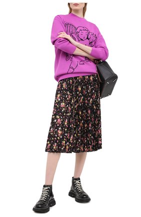 Женская юбка MSGM черного цвета по цене 52450 руб., арт. 2943MDD16P 207625 | Фото 2 Женская юбка MSGM черного цвета, арт. 2943MDD16P 207625 | Фото 2