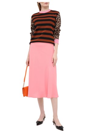 Женская юбка MSGM розового цвета по цене 31250 руб., арт. 2943MDD11 207600 | Фото 2 Женская юбка MSGM розового цвета, арт. 2943MDD11 207600 | Фото 2