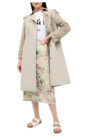 Женская хлопковая футболка MSGM белого цвета по цене 7750 руб., арт. 2941MDM60 207798 | Фото 2 Женская хлопковая футболка MSGM белого цвета, арт. 2941MDM60 207798 | Фото 2