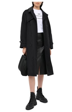 Женская хлопковая футболка MSGM белого цвета по цене 9350 руб., арт. 2941MDM179 207798 | Фото 2 Женская хлопковая футболка MSGM белого цвета, арт. 2941MDM179 207798 | Фото 2