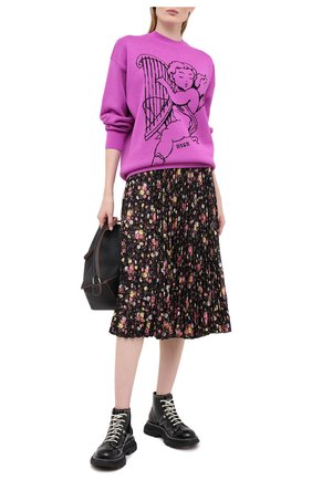 Женская пуловер MSGM фуксия цвета по цене 35350 руб., арт. 2941MDM130 207774 | Фото 2 Женская пуловер MSGM фуксия цвета, арт. 2941MDM130 207774 | Фото 2